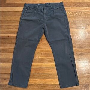 Ag Adriano Goldschmied Gray Straight Pants